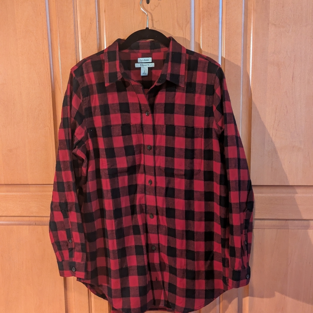 L L. Bean Relaxed Plaid Flannel Shirt